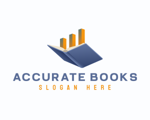 Bookkeeping - Book Finance Statistics logo design