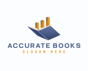 Bookkeeper - Book Finance Statistics logo design