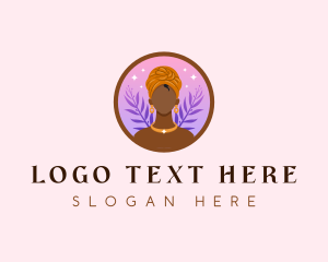 Lady - African Turban Boutique logo design