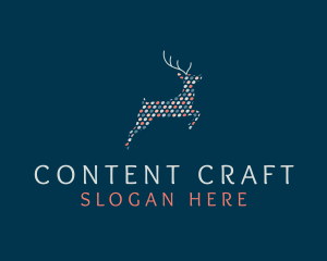 Deer Polkadots Craft logo design