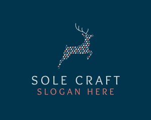 Deer Polkadots Craft logo design