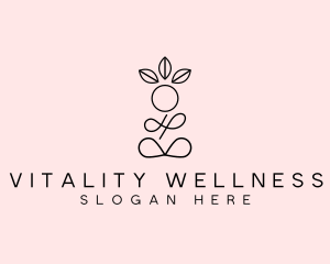 Nature Yoga Wellness logo design