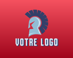 Streamer - Spartan Gaming Warrior logo design