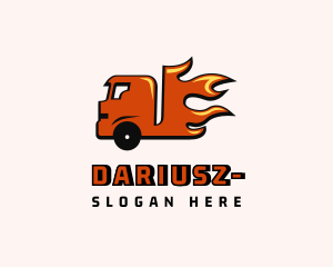 Fire Freight Truck Logo