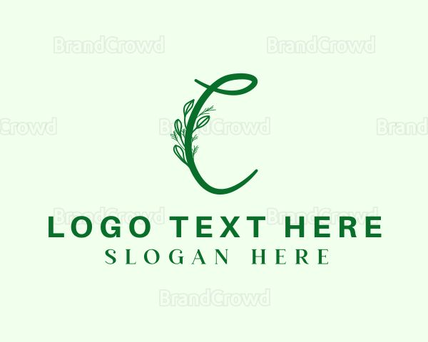 Natural Elegant Letter C Logo