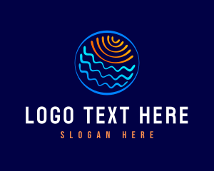 Waves - Ocean Beach Wave logo design