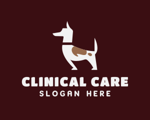 Brown Pet Dog Veterinary logo design