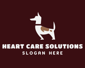 Brown Pet Dog Veterinary logo design