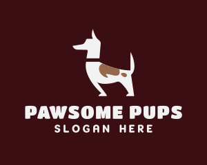 Brown Pet Dog Veterinary logo design