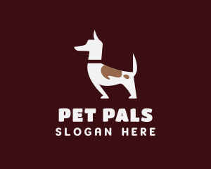 Brown Pet Dog Veterinary logo design