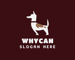 Brown Puppy - Brown Pet Dog Veterinary logo design
