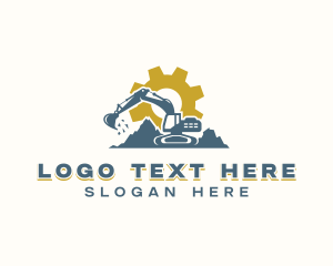 Industrial Heavy Equipment Excavator Logo