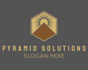 Pyramid - Egyptian Pyramid Structure logo design