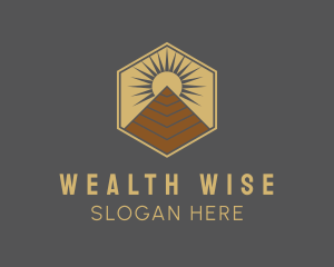 Investor - Egyptian Pyramid Structure logo design