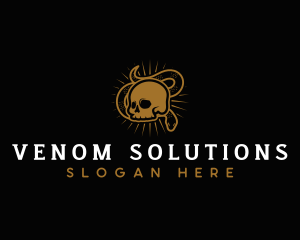 Snake Venom Skeleton logo design