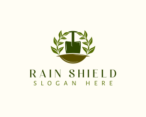 Shovel Plant Leaves  logo design