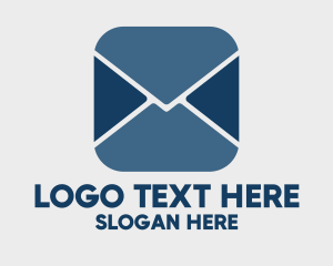 Text Message - Mail Messaging App logo design