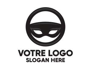 Hide - Mask Steering Wheel logo design
