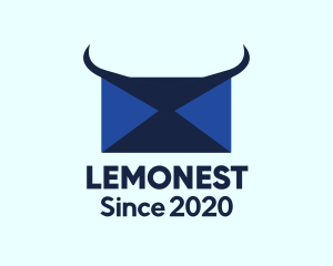 Logistics - Blue Horns Mail logo design