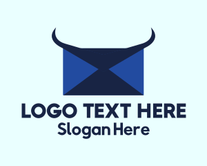 Blue Horns Mail Logo
