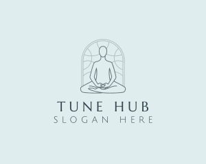 Yoga Meditation Wellness Logo