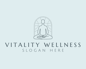 Wellness - Yoga Meditation Wellness logo design