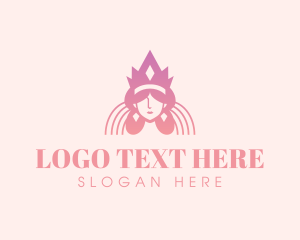 Upmarket - Queen Beauty Crown logo design