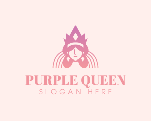 Queen Beauty Crown logo design