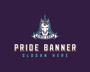 Unicorn Gamer Clan logo design