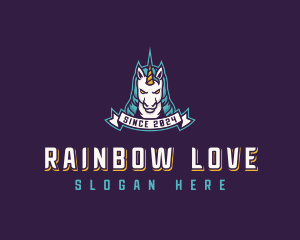 Lesbian - Unicorn Gamer Clan logo design