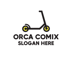 Kid - Toy Scooter Transport logo design