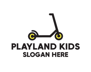 Toy Scooter Transport  logo design