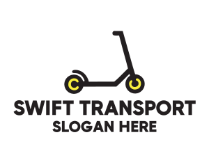 Toy Scooter Transport  logo design