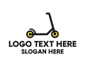 Toy Shop - Toy Scooter Transport logo design