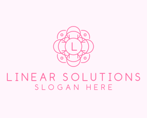 Flower Beauty Cosmetics  logo design