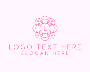 Flower Beauty Cosmetics  logo design