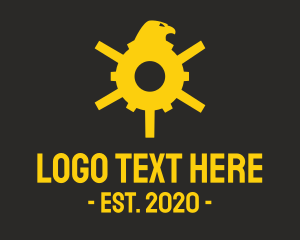 Technology - Modern Eagle Gear logo design
