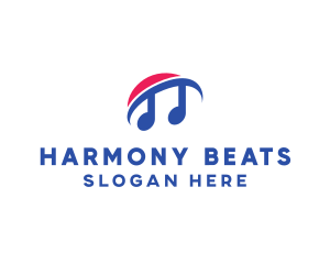 Music - Musical Note Rhythm logo design