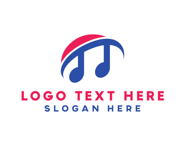 Orchestra - Musical Note Rhythm logo design
