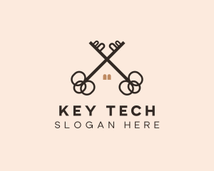 Key - Home Apartment Key logo design