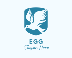 Wings - Blue Bird Shield logo design
