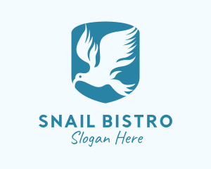 Blue Bird Shield logo design