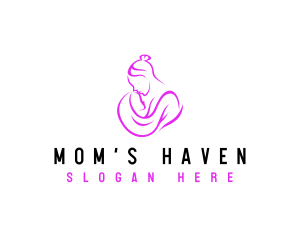 Mother Child Infant logo design