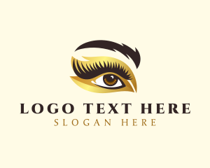 Glam - Beautiful Eyelashes Cosmetics logo design