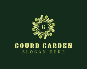 Botanical Leaves Garden logo design