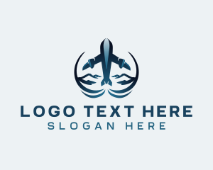 Cargo - Travel Airplane Flight logo design