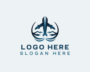 Travel Airplane Flight Logo