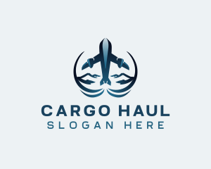 Travel Airplane Flight logo design