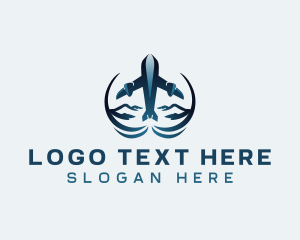 Travel Airplane Flight Logo