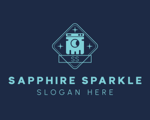 Sparkle Laundry Appliance  logo design